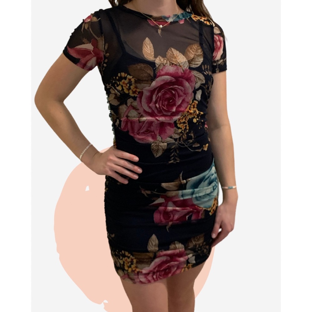 Floral mini dress
